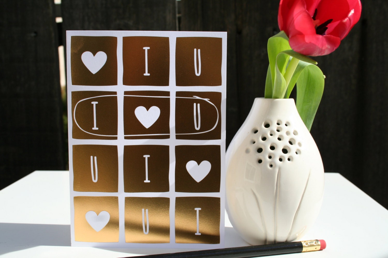 I Heart U Gold Card