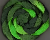 50 yards Crochet Thread Size 10 Hand Dyed Cotton dark bright green Leaf
