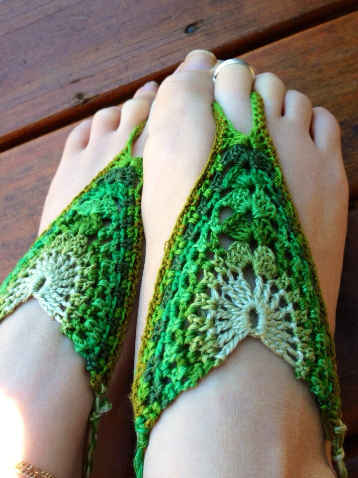 Crochet Barefoot Sandals