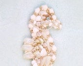 Seahorse Wall Art Seashells Pearl and White