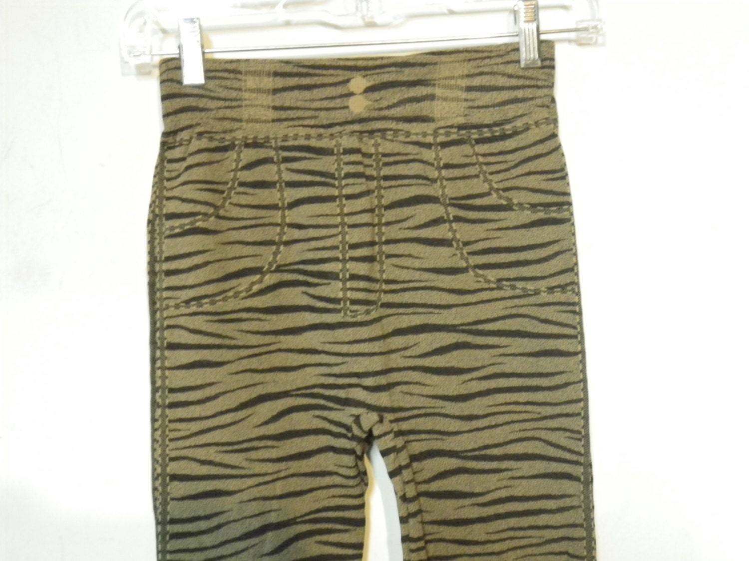 Vintage Pants 80s Lycra Stretch Size 6 - 8 Medium ROCK STAR