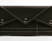 SALE 3-Pocket Vinyl Wallet - Lines