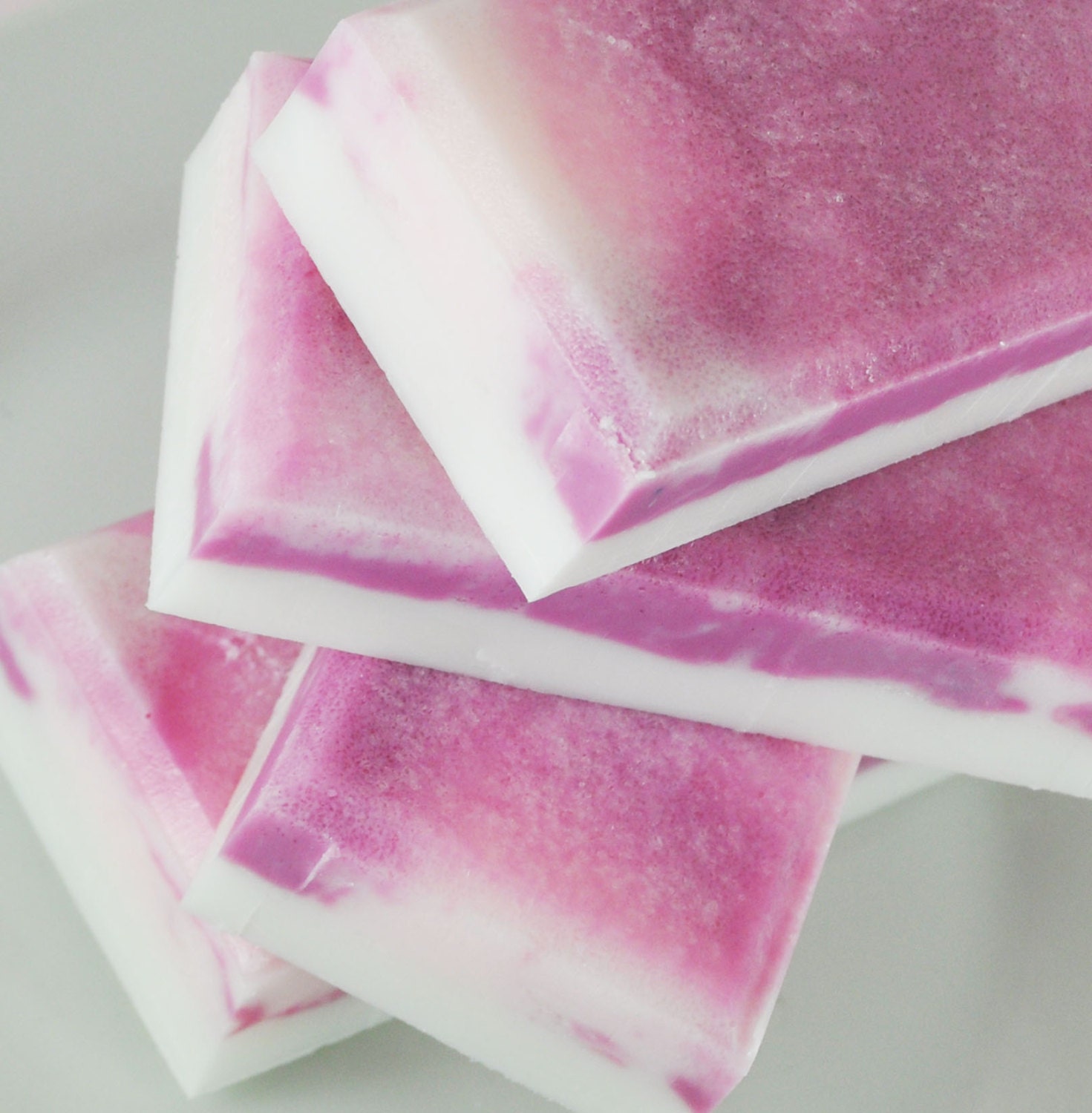 Sugar Soap - Guava Fig Scent - Light Sugar Scrub Soap Bar - Glycerin Soap - Vegan Friendly