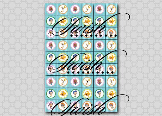 Bubble Guppies themed .75" labels - digital - printable - diy Il_570xn