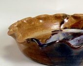 Deep dish Pottery Pie Plate Quiche Baking Dish