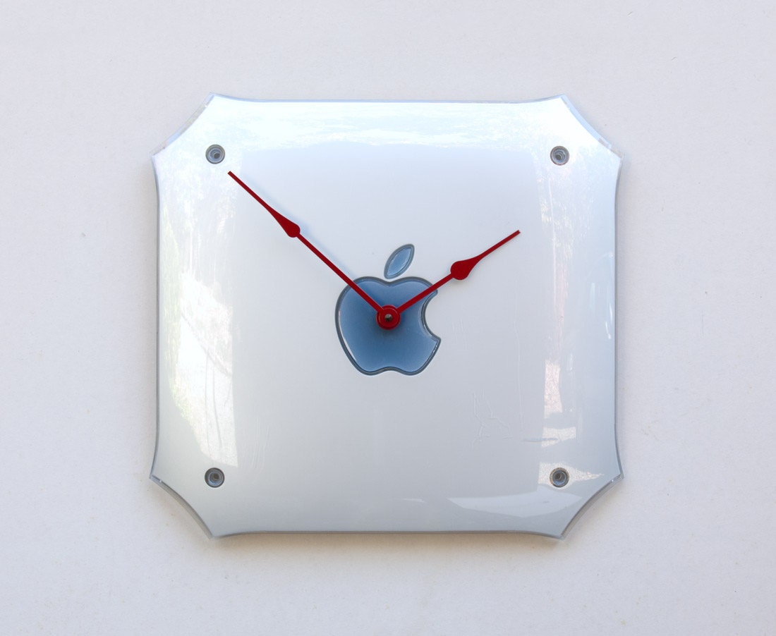 Recycled Mac G4 side cover Clock
