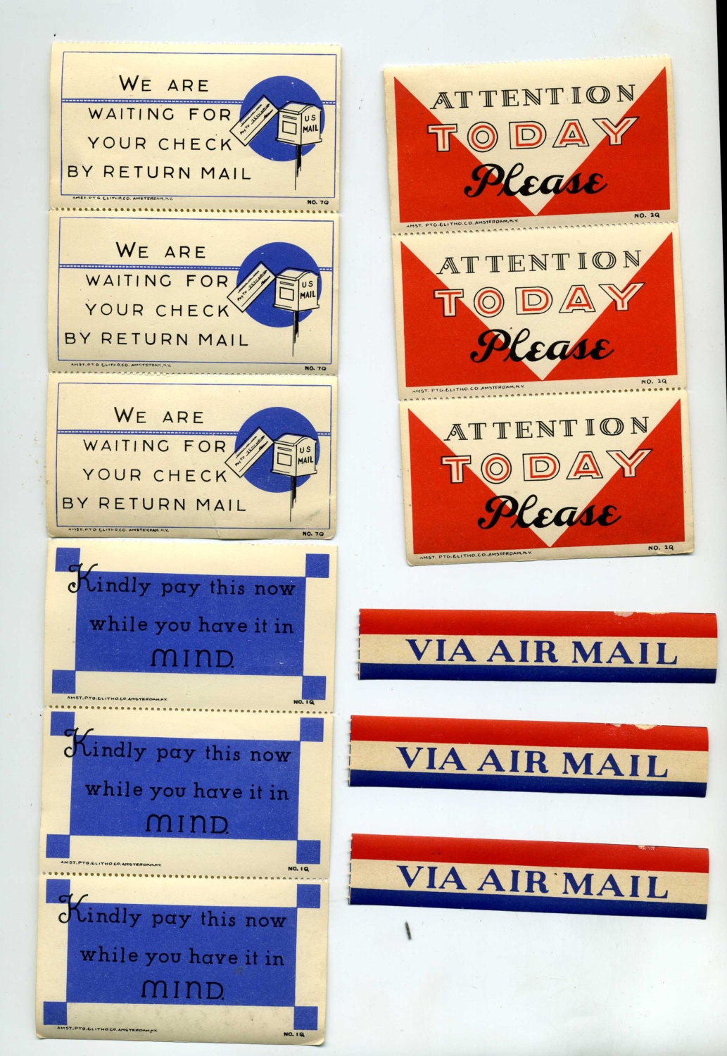 Vintage Paper Ephemera  Vintage Office Supplies  Vintage Secretary Supplies