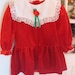 Red Velvet Dress Girls 5/6