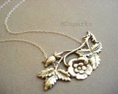 Steel Magnolia Neclace