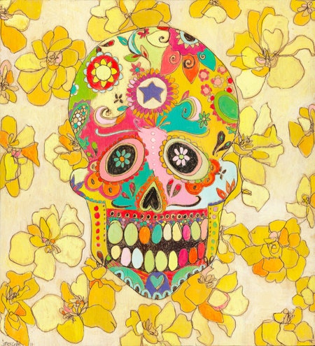 Jennifer Mercede abstract print 'Mariskull'