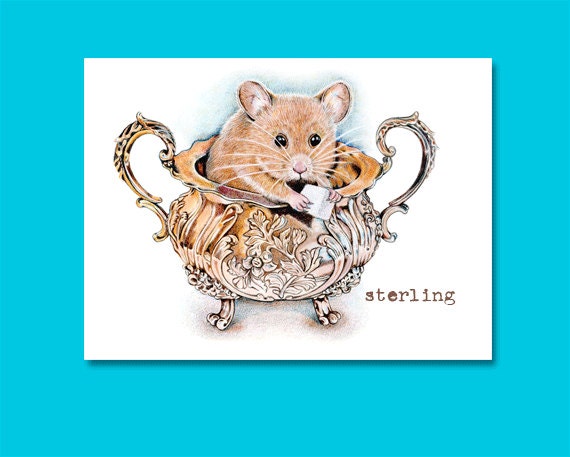 ATC ACEO of Sterling the Mouse