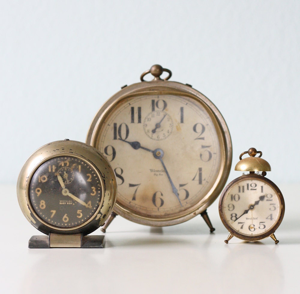 Vintage Clock Collection - Set of 3