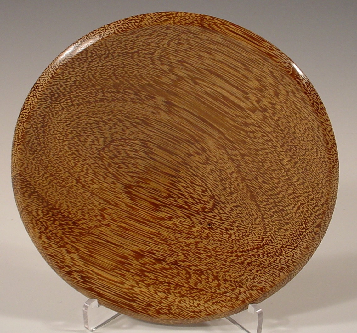 Reserve for Mike Joly only Exotic Brownheart ring or coin dish wood bowl number 5155 by Bryan Tyler Nelson