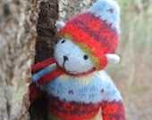 Pogo - Sawyer, sustainable small bear, repurposed wool