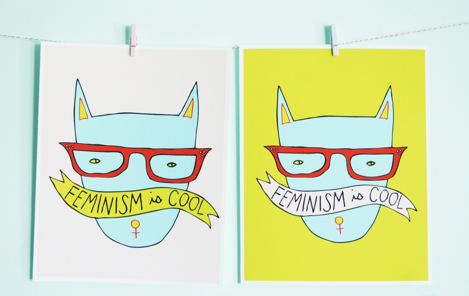 10x7 Cool Cat Print