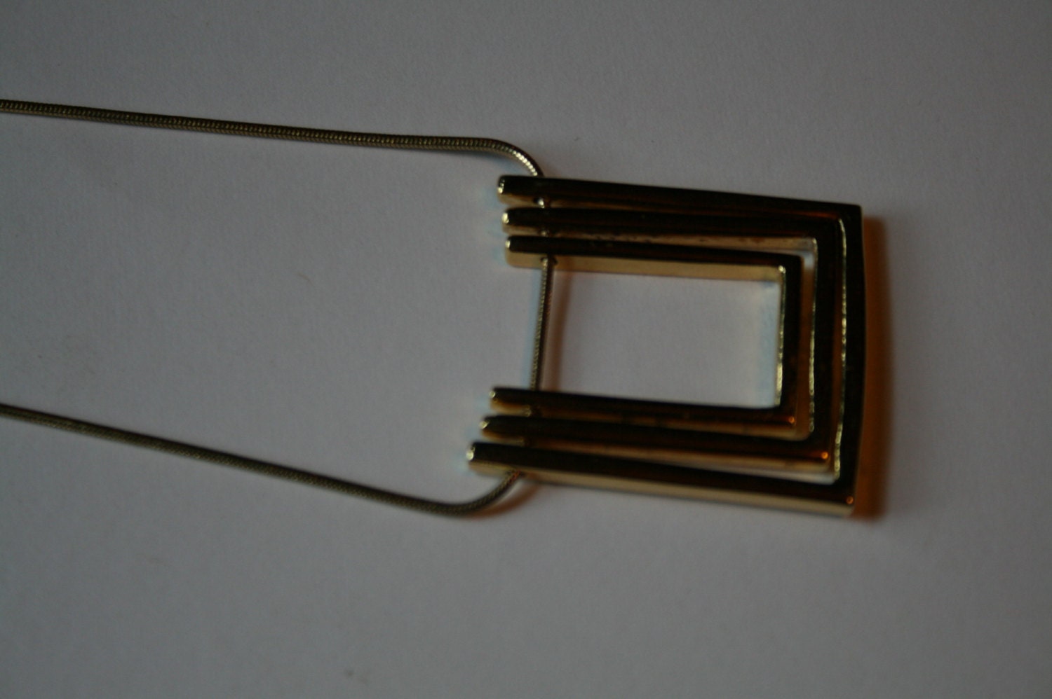 vintage necklace squared to the 3rd very cool 8 inch chain