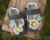 Denim Picnic Mary Jane Booties