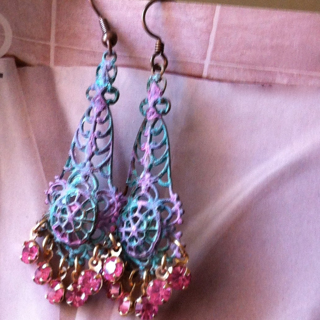 Bohemian Gypsy Chandelier Earrings