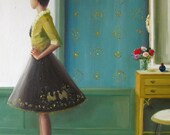 Portrait. The Magic Of Miss Evans.  Art Print From Original Oil Painting