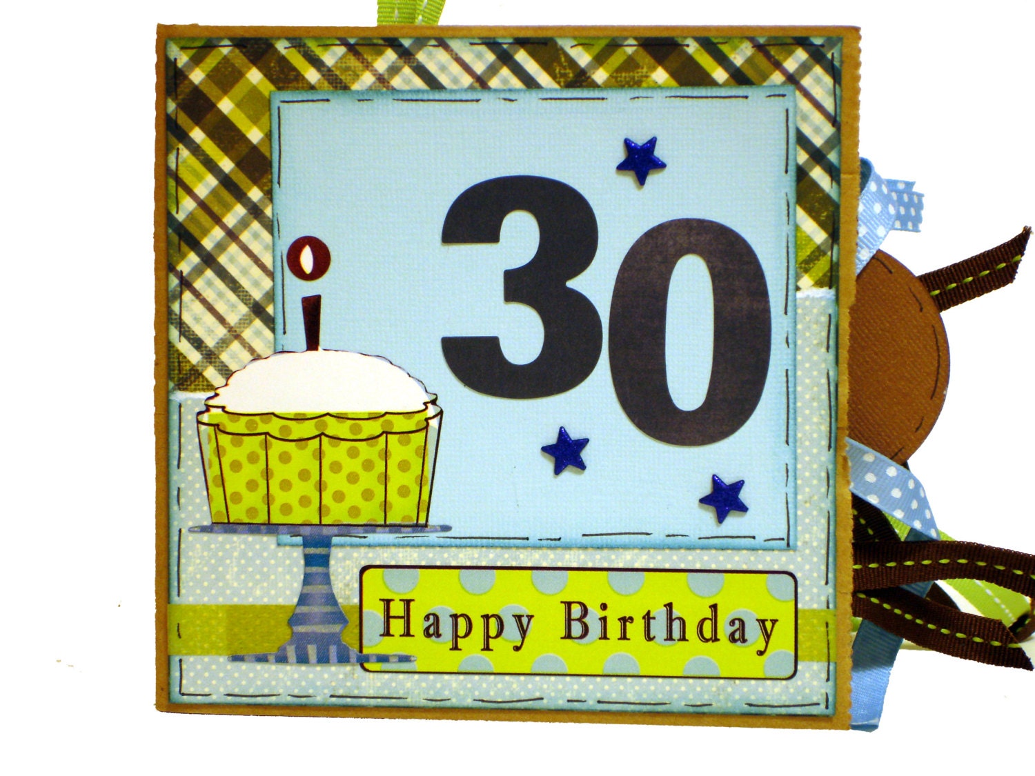 30th Birthday Premade Scrapbook - Paper Bag Album - Birthday