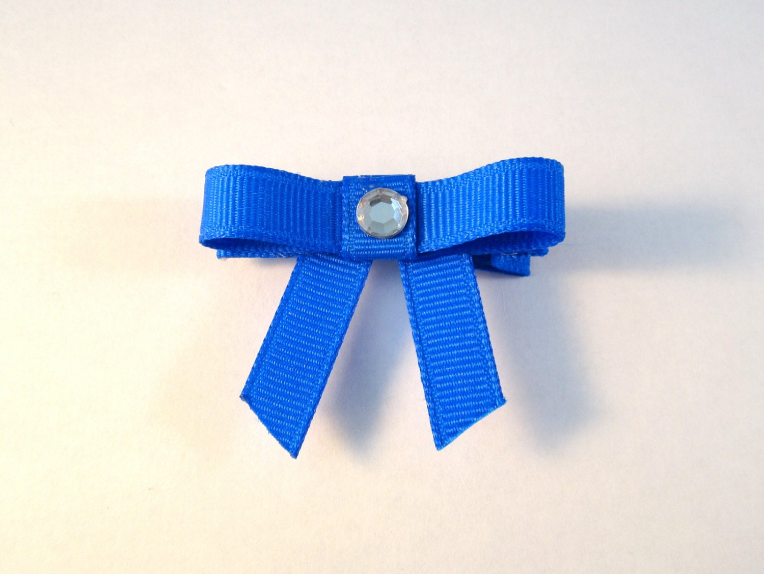 Bun Bow Saddleseat Horse Show Hair Bow Electric Blue