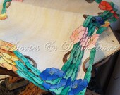 Embroidered Linen Placemats - Six Perfect Applique Linen Placemats - Adorable