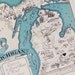 Spain - Map of Spain - Vintage Map of Spain - Aqua - Cottage Chic - A Fun and Funky Little 1930s Vintage Picture Map to Frame