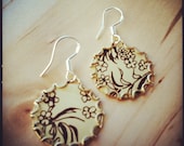 LATTE Tea Tin Floral Earrings