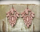Lace Earrings - Victorian in Copper