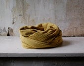 saffron scarf organic cotton hemp jersey naturally hand dyed