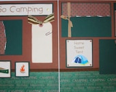 LETS GO CAMPING 12x12 Premade Scrapbook Pages FaMiLy