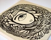 ONLY YOU Original Illustration on Wood Panel 10x10