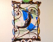 Med. Moon and Star Suncatcher with Crystal.