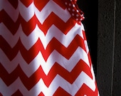 dress - chevron zigzag red white polka dots girl baby toddler  0-3 months, 3-6, 6-12, 12-18, 18-24, 2T, 3T 4T 5T 6Y Canada day, 4th of july