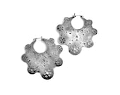 Crop Circle Hoop Earrings