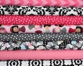Girlfriends Princess quilt or craft fabric bundle by Ann Kelle for Robert Kaufman- Fat Quarter Bundle, 8 total