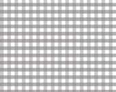 Gingham Rainbow quilt or craft fabric by Riley Blake Designs- Gingham in Gray, Fat Quarter