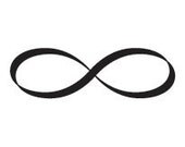 Design Stamp - INFINITY SYMBOL - 5/8 inch wide X 1/8 inch high (8mm x 2.5mm)  - includes How to Stamp Metal tutorial