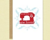 Happy Mother's Day Card - The Best Mom Card - Sewing Machine - Crafty - Mom You Are So Loved