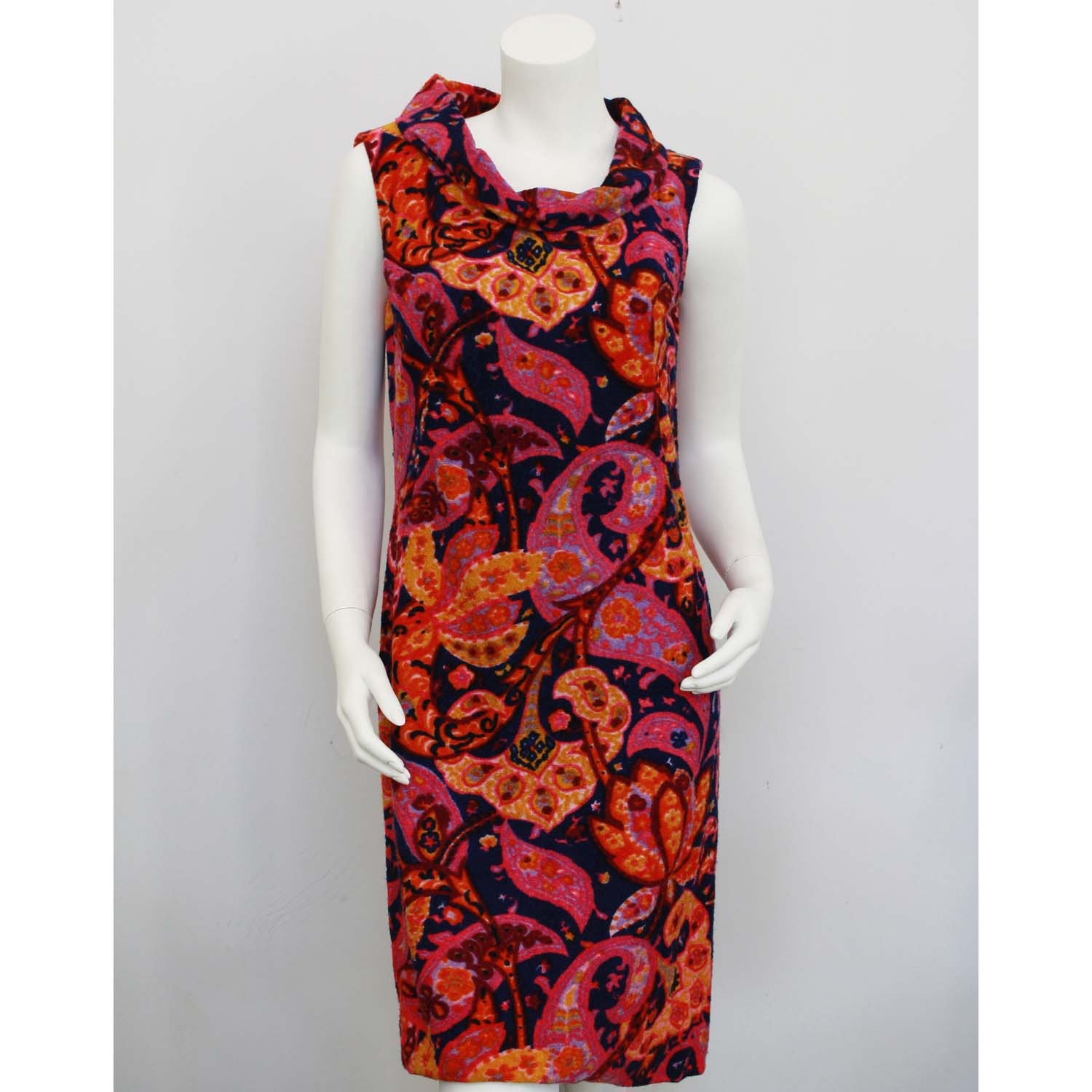 60's Vintage Mister D Psychedelic Paisley Shift Dress