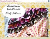 On Sale 2.50 Off Whimsy Couture Sewing Pattern/Tutorial ebook -- Frilly Bloomers -- with ruffles nb- size 6 PDF Serger Version Instant