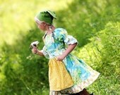 On Sale 2.50 Off Whimsy Couture Sewing Pattern PDF Tutorial ebook -- Apron Twirl Peasant Dress -- 0m through 12 girls Instant