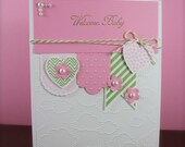 Welcome Baby Girl card 97