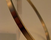 14K White Gold Bangle. White Palladium Gold