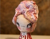 Carnival Doll Cotton Candy Miniature Porcelain Art Doll