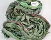 Recycled Silk Sari Ribbon called Mountain Meadows HUGE skein