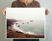 Landscape Photography - ocean seascape coastal sea wall art nature ocean photograph brown decor California west coast 16x20 - Pacific