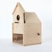 Modern Birdhouse made from maple ply with sliding front door