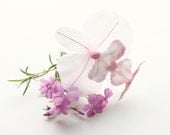 Bridal orchid hair clip, vintage flower pin, Bridal floral hair pin, weddings, pink