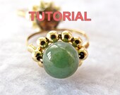 TUTORIAL-Wire Wrap Sparkly Daisy Ring